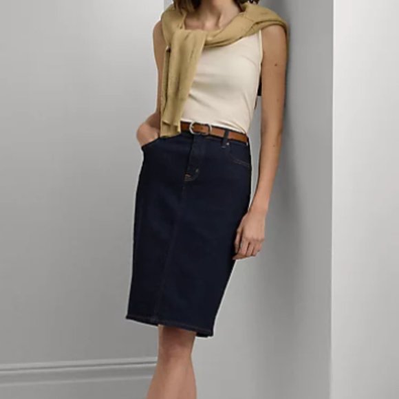 Ralph Lauren Denim Skirt - Picture 1 of 4